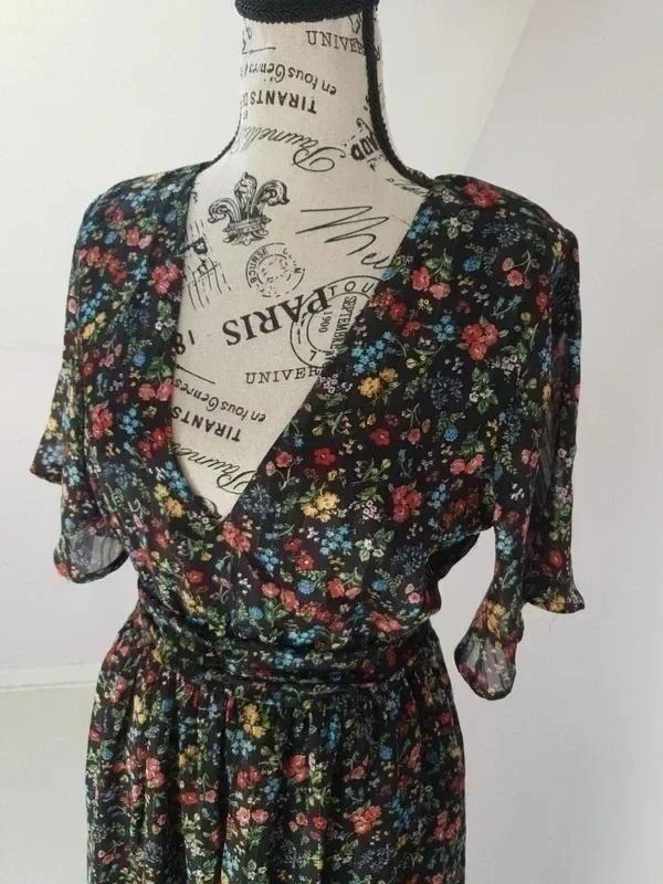 🌺 Vestido largo bohemio floreado – Jubylee – T. S/M – Muy buen estado – photo 5